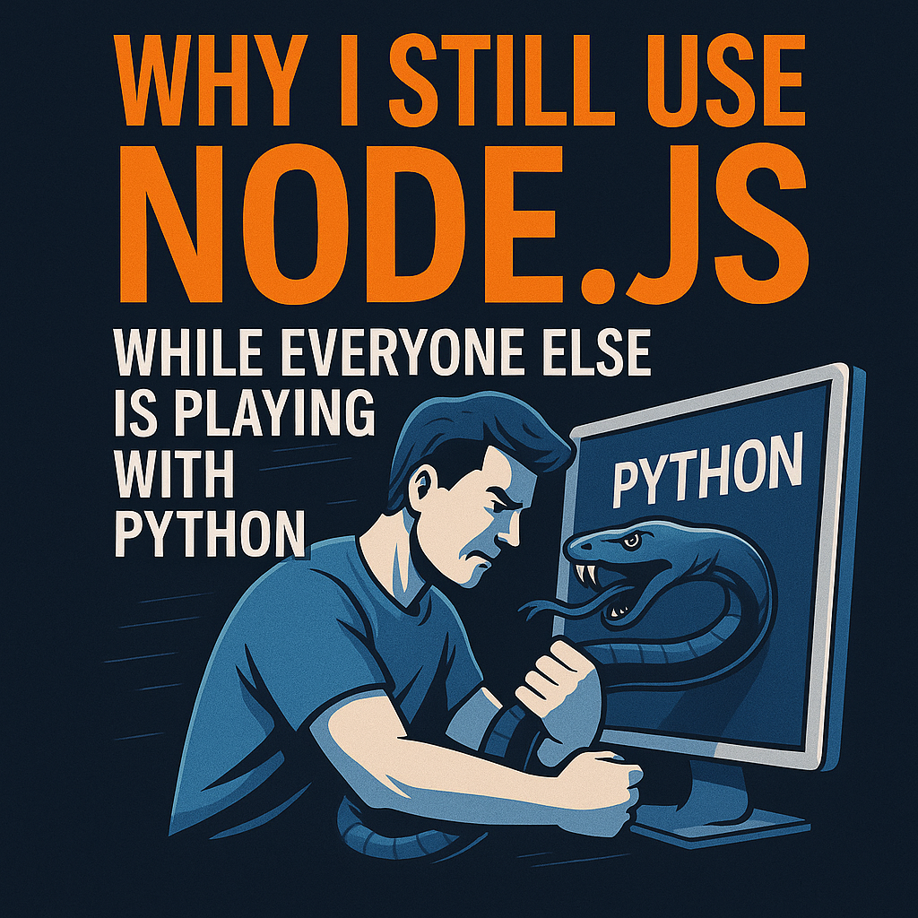Use the right tool for the job. Node.js vs Python